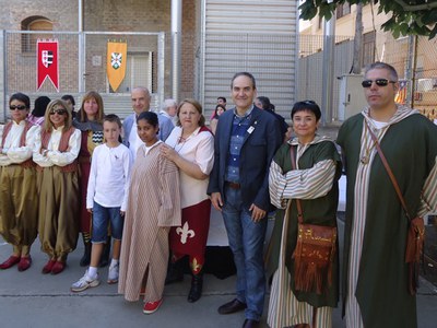 L'esmorzar medieval, amb l'Associació de la Festa de Moros i Cristians de Lleida.