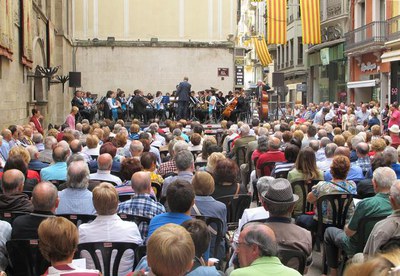 La Banda Municipal de Lleida, al Fem Banda de les Festes de la Tardor.