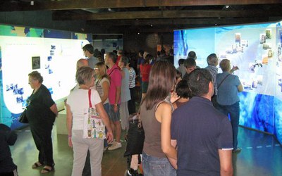 Els visitants han pogut fer el recorregut de forma guiada o per lliure al Museu de l'Aigua.