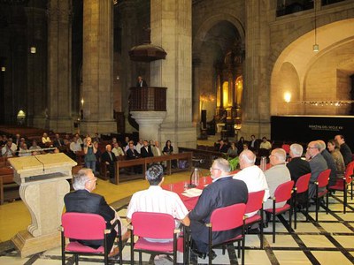 L’exposició sobre els màrtirs de Lleida s'ha presentat aquesta tarda a la Catedral Nova.