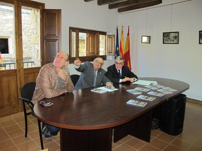 La presentació del llibre de Vidal s'ha fet a l'Ajuntament de Llimiana.
