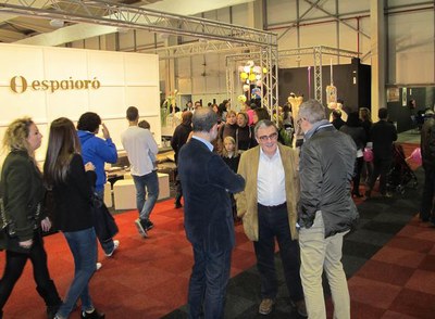 L'alcalde Ros també ha visitat la fira DeNuvis aquesta tarda.