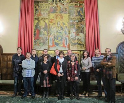 Recepció a la Paeria als representants del projecte europeu Open-Dai.