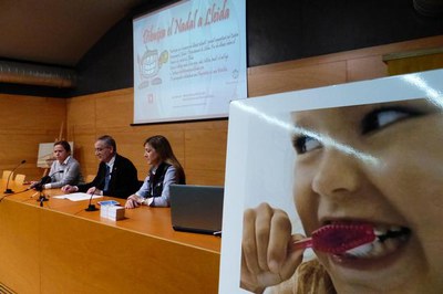 Roda de premsa sobre el nou concurs “Dibuixa el Nadal a Lleida” i el tradicional cicle de xerrades de salut buco-dental als centres educatius de la c….
