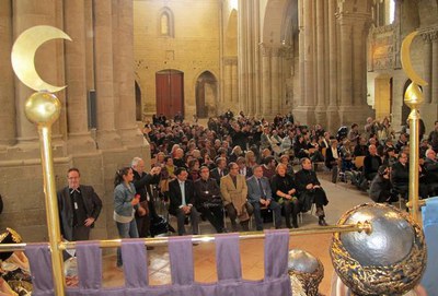 Els Anglesola i els Banu-Hud han assumeit les capitanies en l’acte que s'ha fet a la Seu Vella.
