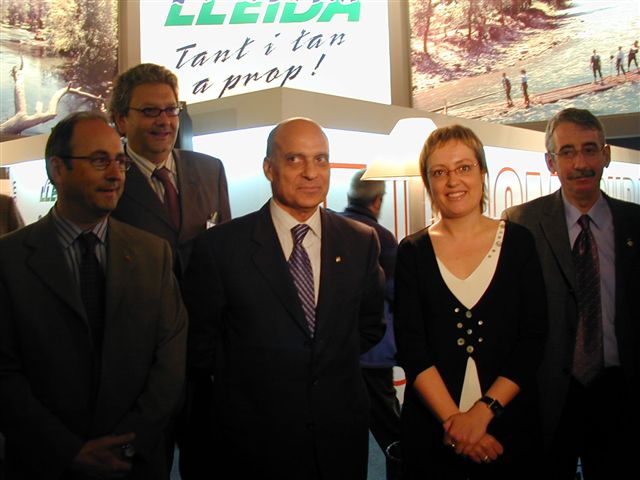 Amb el conseller Pere Esteve