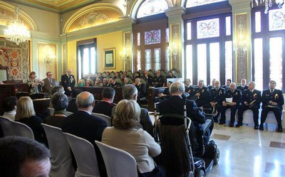 El lliurament de medalles s'ha fet al Saló de Sessions de la Paeria.