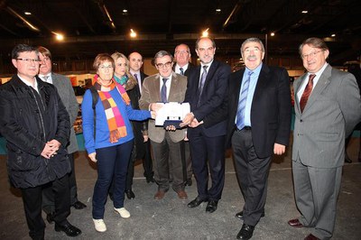 En el marc de la inauguració s'ha donat a conéixer el premi a la Innovació que ha rebut Fira de Lleida per la Fira Eurofruit..