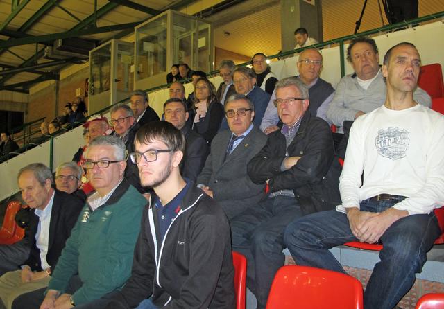 L'alcalde, al pavelló Onze de Setembre, en el partit de l'ICG Software Lleida de la Copa CERS contra el Resg Walsum alemany