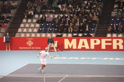 Fernando Verdasco, guanyador del Màster Nacional de Tennis que s'ha disputat a Lleida.