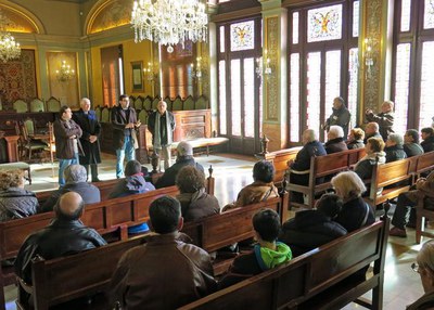 La recepció s'ha fet al Saló de Sessions.