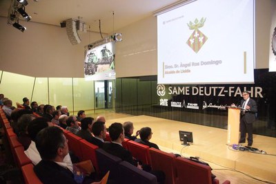 L’alcalde de Lleida, Àngel Ros, ha presidit la inauguració de la jornada en què ha posat de relleu el paper fonamental del sector agroalimentari de l….