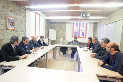 Reunió amb l'equip directiu i els tècnics de l'IMO.