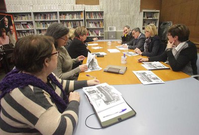 Reunió amb l'equip directiu i els tècnics de serveis personals.