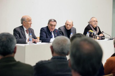 La presentació del llibre "2014" s'ha fet a la sala Alfred Perenya, a la Regidoria de Cultura.