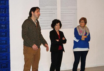 Montse Parra i Glòria Picazo han presentat les exposicions que obren la programació d'aquest 2014 al Centre d'Art la Panera.