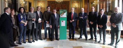 Els representants de l'Ajuntament i de la Fundació la Caixa han presentat la iniciativa "Lleida, ciutat cardioprotegida"..