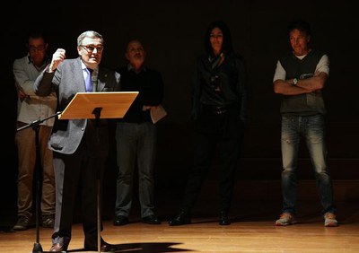 L'alcalde Ros ha ressaltat l’homenatge al Juanjo Garra que li fan Lleida, la Mostra i l’elit de l’alpinisme, estant avui present a Lleida, recordant ….