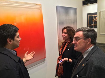 El paer en cap ha recorregut els diferents estands d'ARCO, que aquest any assoleix la 33a edició..