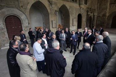 L'alcalde de Lleida ha presidit la recepció que s'ha fet a la Seu Vella amb motiu de la Copa del Rei d'Hoquei Patins.