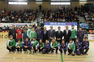 La Minicopa del Rei d'hoquei patins per al Liceo. El Voltregà, subcampió.