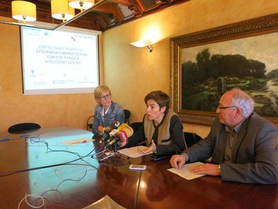 Camps, Mínguez i Barberà han presentat aquest dilluns el projecte SmartSpaces.