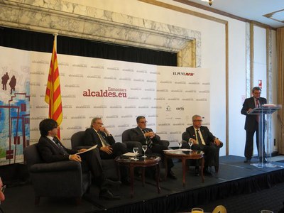 El debat l'ha organitzat Alcaldes.eu cojuntament amb el Punt Avui..