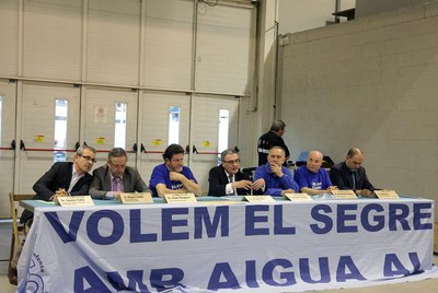 Àngel Ros ha advocat per un gran pacte on es considerin els 4 usos de l’ aigua: l’aigua de boca, de reg, industrial i la que garanteix els sistemes a….