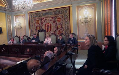 La presa de possessió s'ha fet aquest matí al Saló de Sessions en un Ple Extraordinari, presidit per l'alcalde Ros.