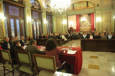 L'acte d'inauguració s'ha celebrat al Saló de Sessions.
