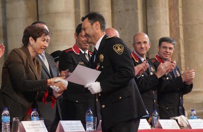 Dos agents de la Guàrdia Urbana, Albert Molina i Josep M. Roig, han estat distingits.