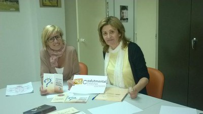 Trobada amb la responsable de l'ASsociació Salut Mental Ponent..