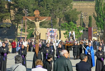 El Via Crucis de Lleida va de la parròquia de Sant Marti fins a la Seu Vella.