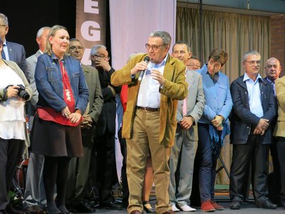 L'alcalde Ros, en l'inici de la festa major de Magraners que s'allargarà fins diumenge que ve.