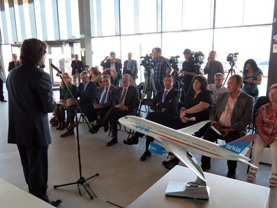 En la presentació de la nova connexió entre Lleida i Tel Aviv, l’alcalde Ros ha remarcat l’impuls que els vols suposaran per al turisme de les terres….