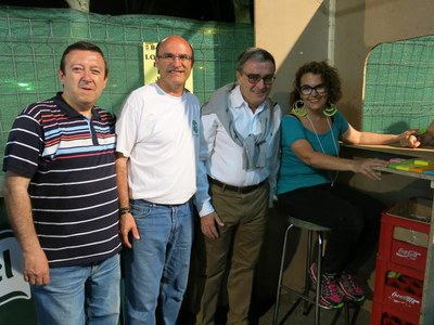 La comitiva institucional, per la Casa de Andalucía.