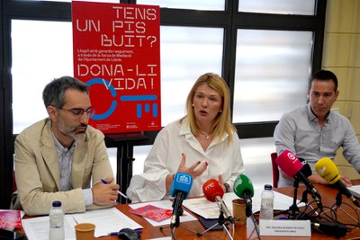 Un moment de la intervenció de la tinenta d'alcalde.