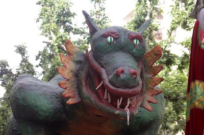 El Marraco ha estat, un any més, un dels grans protagonistes de la Festa Major encapçalant els actes de cultura popular més estimats..