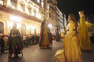 El Ball de Gegants ha amenitzat el darrer acte de la Festa Major 2014..