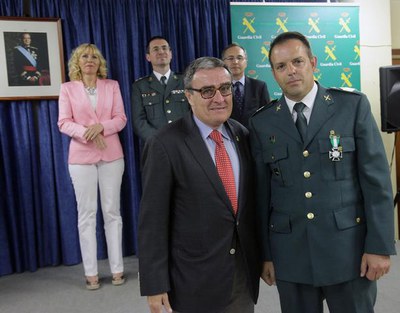 El paer en cap, durant l'entrega de diplomes i condecoracions.