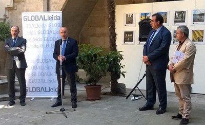 Rafael Peris i Joan Gómez, a la cloenda del Programa d’Acceleració Empresarial de GlobaLleida, a l'IEI.