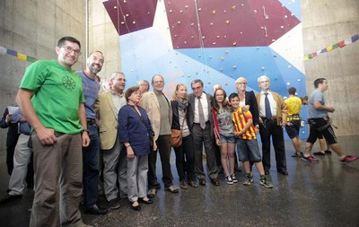 El rocòdrom, ubicat al Pavelló Juanjo Garra, té 9 metres d’amplada i 15 metres d’alçada.