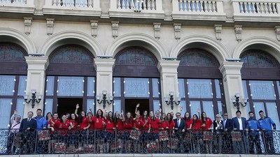 Ros ha destacat la bona feina de l'esport femení i en particular del futbol i ha donat l’enhorabona a les jugadores, al cos tècnic i al club.