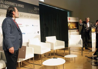 L'alcalde de Lleida, Àngel Ros, que ha assistit a la conferència, ha estat l'encarregat de fer la cloenda de la primera jornada de la trobada.