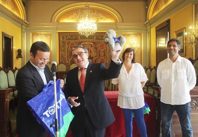 El paer en cap ha felicitat l'equip per l'excel·lent temporada que ha desenvolupat.