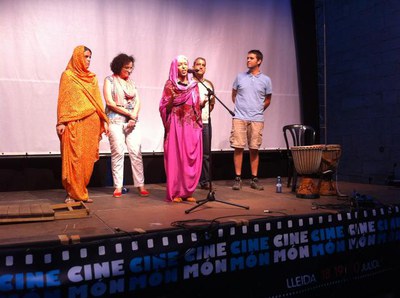 La regidora M.Rosa Ball ha assistit a les activitats de Cinemón d'aquesta tarda.