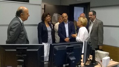 La visita servirà per estudiar possibles vies de col·laboració amb el Parc Científic.