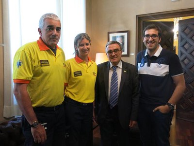 Trobada amb els responsables del Servei d'Emergències Mèdiques (SEM)..