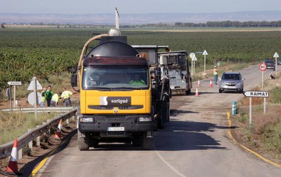 En aquesta obra s'utilitza la tècnica del reciclatge en fred..