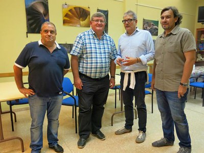 Fèlix Larrosa ha saludat l’alcalde Rijeka (Croàcia), Vojko Obersnel, que ha visitat les activitats que la Fecoll ha organitzat en el marc de l’Obert ….